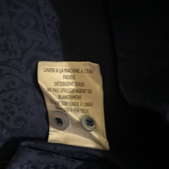 Robert Graham Men’s Button Up Paisley Geometric Flip Cuff Blue Shirt Size 3XL - Picture 10 of 10